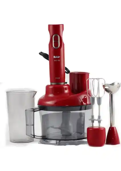 Fakir SMS 410 Kırmızı Blender Seti Güçlü Performans ve Estetik Tasarım ile Mutfakta Pratiklik