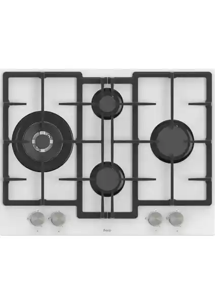 Ferre ED076 67 cm Beyaz Cam Döküm Izgöründen Gazlı Ankastre Ocak Özellikleri ve Kullanım Avantajları