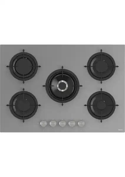 Ferre RS038 Gri Emaye 75 cm Gazlı Ocak: Dayanıklı ve Şık Mutfak Aksesuarı