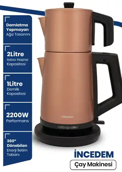 GoldMaster İncedem Damlatmaz Çay Makinesi ve Su Isıtıcısı İnceleme ve Kullanıcı Yorumları