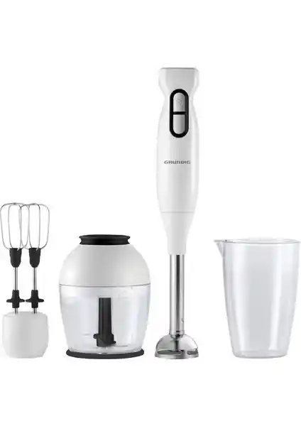 Grundig HBS 1010 700W Çok Fonksiyonlu El Blender Seti Beyaz Tasarım ve Yüksek Performans