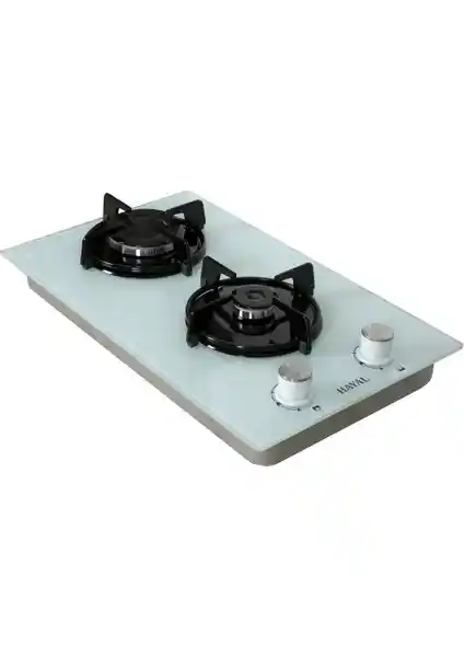 Hayal Ankastre 2 Gözlü LPG Beyaz Ocak Modern Mutfaklar İçin Fonksiyonel ve Şık Tasarım