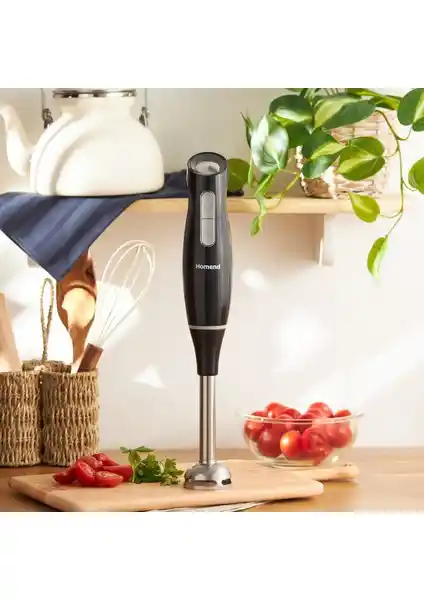 Homend Handmade 1938H Çubuk Blender Siyah: Güçlü ve Çok Fonksiyonlu Mutfak Aleti