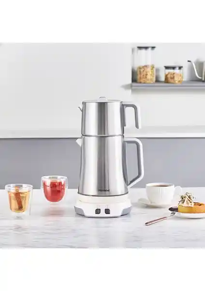 Homend Royaltea Elegant 1775H Konuşan Çay Makinesi Modern Tasarım ve Gelişmiş Fonksiyonlar