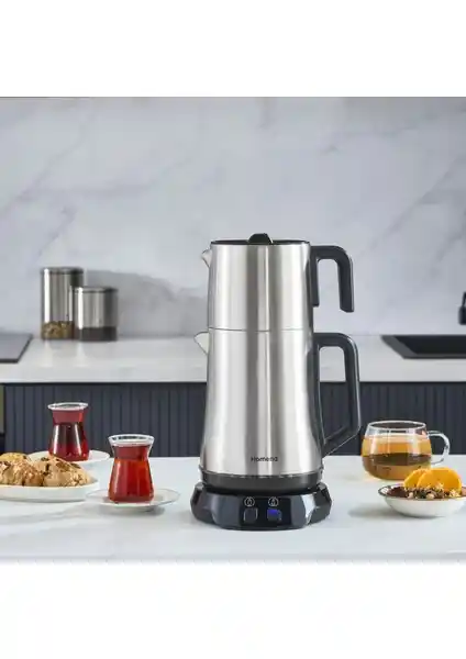 Homend Royaltea Elegant 1775H Konuşan Çay Makinesi Modern Tasarım ve Gelişmiş Özelliklerle