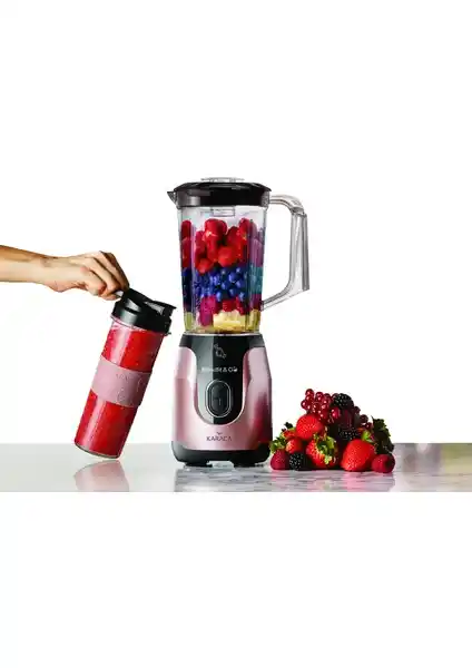 Karaca Blendfit Rosegold Smoothie Go Set: Modern ve Çok Fonksiyonlu Mutfak Blenderi