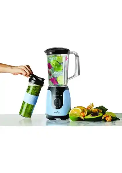 Karaca Blendfit Vintage Blue Smoothie Go Seti: Şık ve Fonksiyonel Mutfak Çözümü