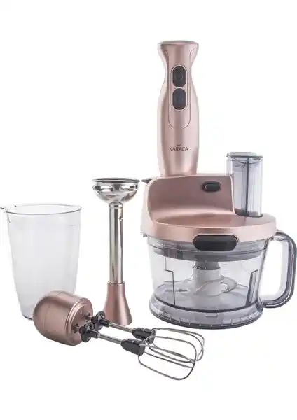 Karaca Çoklu Set Blender 1000 W: Şık Tasarım ve Çok Fonksiyonlu Güçlü Mutfak Aleti