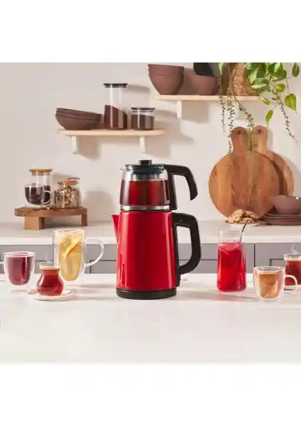 Karaca Kırmızı Inox Çelik Çay Makinesi ve Su Isıtıcı Özellikleri ve Kullanım Rehberi
