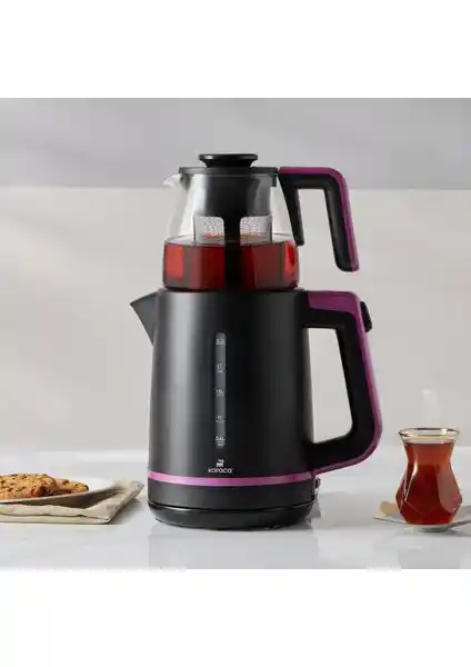 Karaca Maxi Tea XL 2in1 Cam Demlikli Çay Makinesi ve Kettle Tasarımı ve Özellikleri