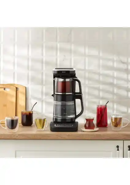 Karaca Robotea Pro 4'ü 1 Konuşan Cam Çay Makinesi: Çok Fonksiyonlu ve Akıllı Tasarım