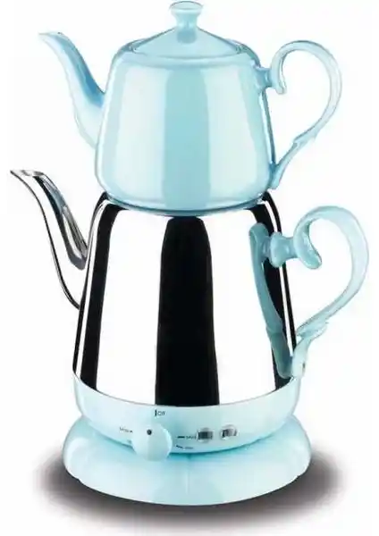 Korkmaz A339-03 Nosta Elektrikli Çaydanlık Turkuaz Modern Tasarım ve Fonksiyonellik