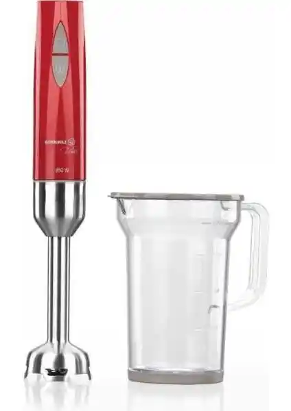 Korkmaz Vertex Duo Inox Kırmızı Blender Seti: Güçlü ve Estetik Mutfak Çözümü