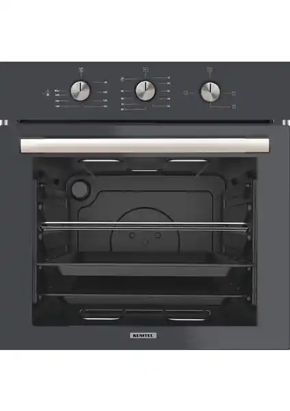 Kumtel Antrasit Cam Ankastre Fırın B66-S2 MT: Modern Tasarım ve Geniş Kapasite