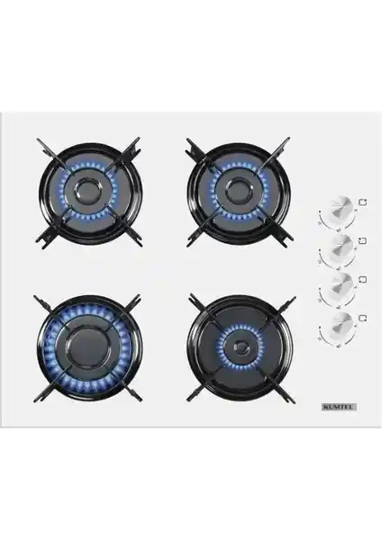 Kumtel KO-40TAHDF Beyaz Cam Ankastre Gazlı Ocak İnceleme ve Özellikleri