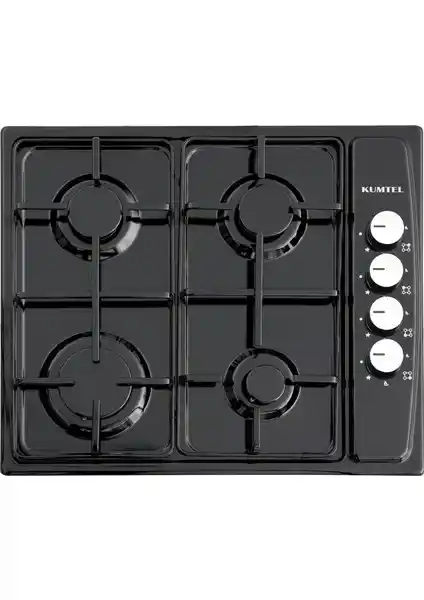 Kumtel KO-410BF Ankastre Siyah Emaye Doğalgaz Ocağı: Modern ve Güvenli Mutfak Çözümü