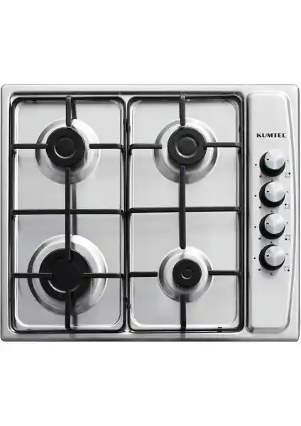 Kumtel KO 410BF Inox 4 Gözü Gazlı Ankastre Ocak Modern Tasarım ve Güvenlik Özellikleriyle