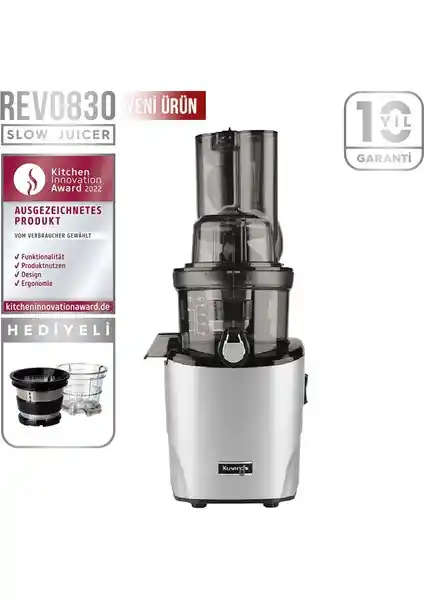 Kuvings Revo 830 Slow Juicer ile Yüksek Kalitede Meyve Suyu Deneyimi ve Pratik Kullanım