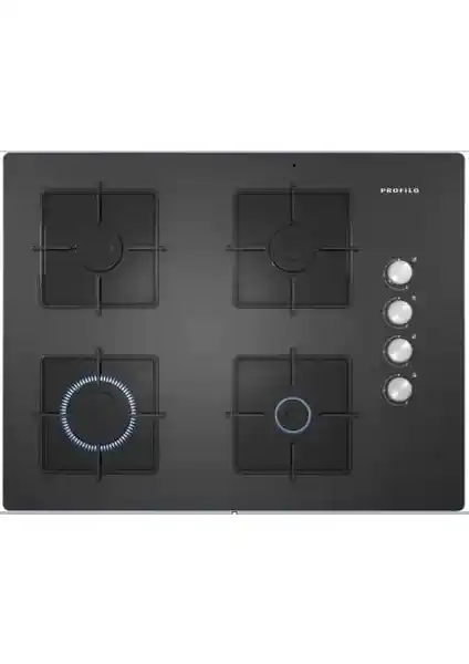 Profilo OO37P9O12D Gri Sert Cam Ankastre Gazlı Ocak Modern Mutfaklar İçin Ideal Bir Seçenek