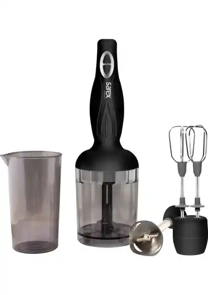 Sarex SR2110 Elite Siyah Mix Blender Seti: Güçlü ve Çok Yönlü Mutfak Aleti