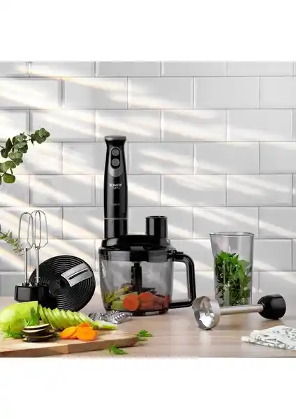 Schafer Chef Pro Çoklu Blender Seti Güçlü Motor ve Çok Yönlü Kullanım Özellikleriyle