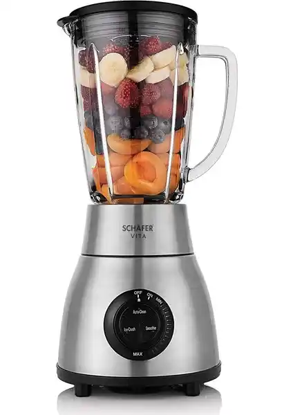 Schafer Vita Mega Inox Sürahi Blender: Güçlü Motor ve Estetik Tasarım Özellikleri