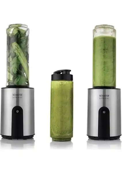Schäfer Vita Mini Blender 4 Parça Inox Güçlü ve Şık Tasarımıyla Mutfakta Pratik Çözüm