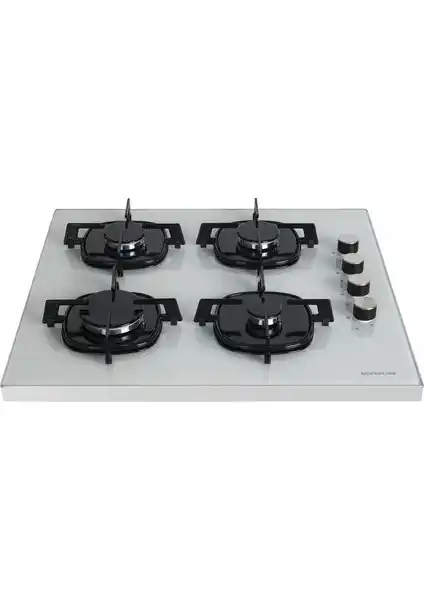 Silverline FS5425W01 Beyaz Cam Setüstü Gazlı Ocak Modern ve Güvenli Mutfak İçin