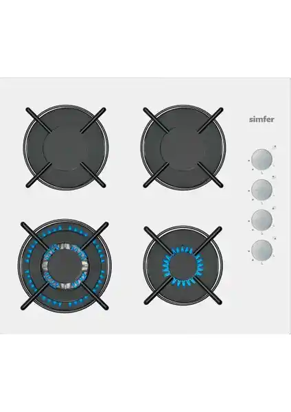 Simfer 3509 Cam Ankastre Gazlı Ocak Beyaz: Modern ve Güvenli Mutfak İçin Ideal Çözüm