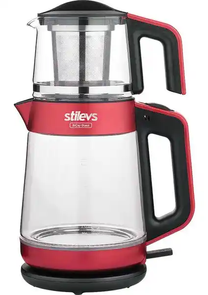 Stilevs SIH30552 BICAY GLASS ÇAYCI VİŞNE Modern ve Şık Tasarımlı Çaycı Özellikleri