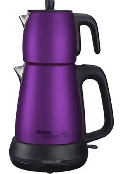 Tefal Tea Expert Çelik Demlik Mor Renkli Çay Makinesi Modern Mutfaklar İçin İdeal