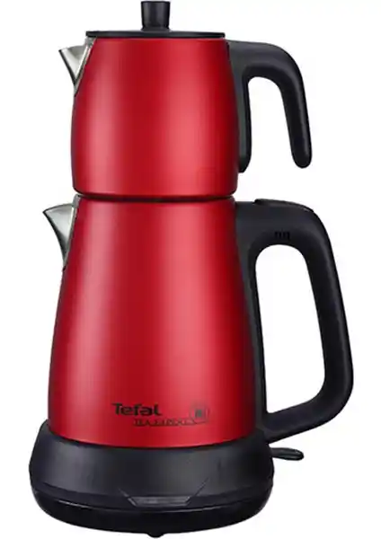 Tefal Tea Expert Paslanmaz Çelik Kırmızı Çay Makinesi 1650 Watt Güç ve Çok Fonksiyonluluk