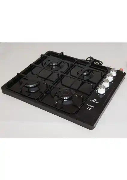 Uğur Katmer Sanayi 4'lü Siyah LPG Set Üstü Ocak Modern ve Ekonomik Tasarım