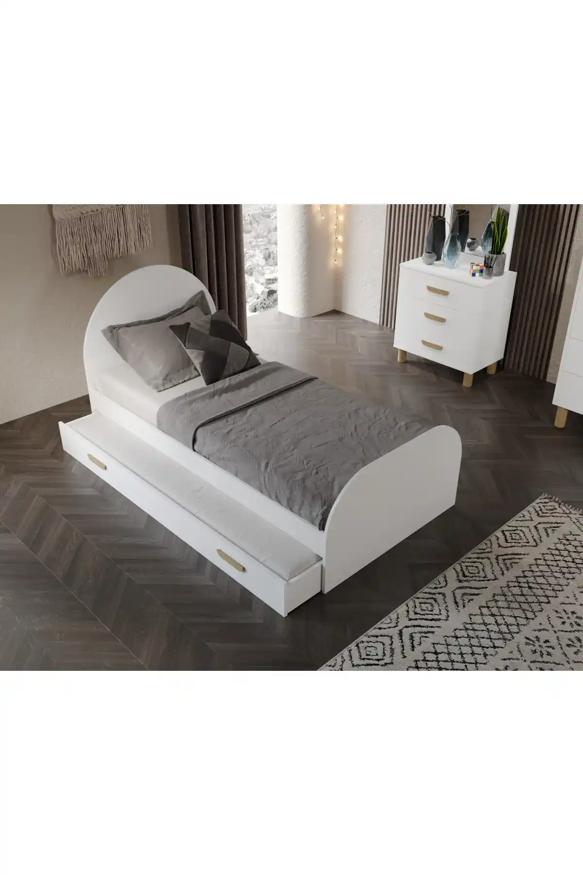 Afilli Diana Yavrulu Doğuran Karyola: Modern ve Dayanıklı Çocuk Odası Yatak Seçeneği