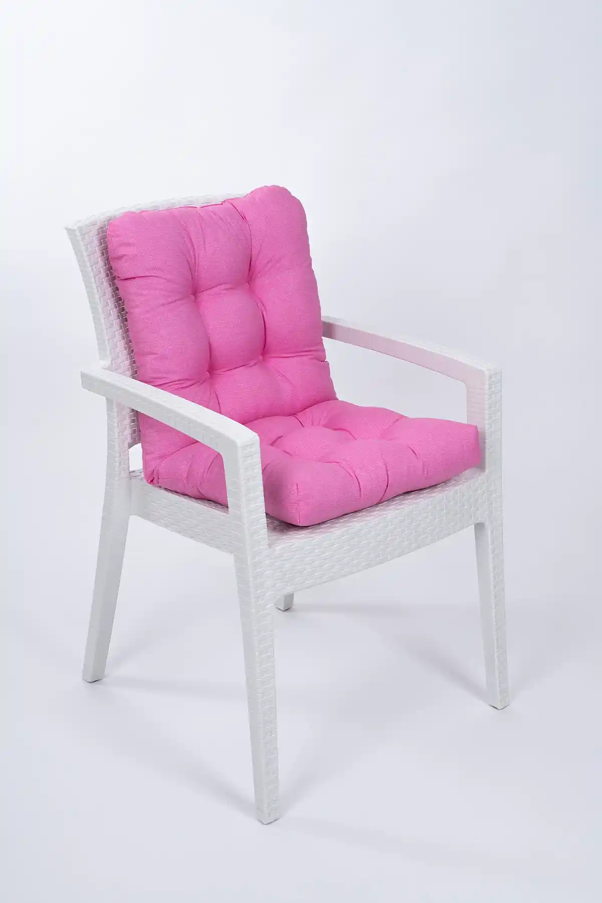 ALTINPAMUK Candy Pofidik Arkalıklı Pembe Sandalye Minderi Konfor ve Estetiğin Buluşması