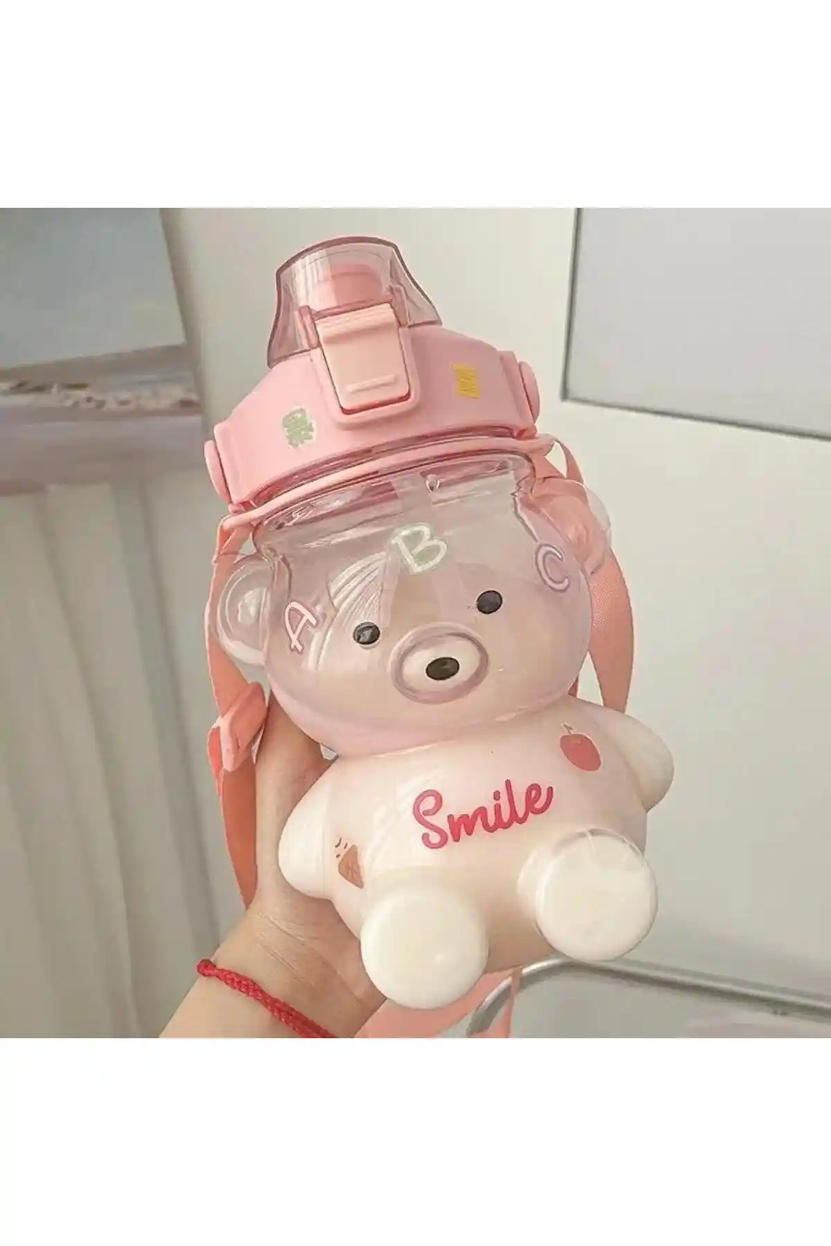 Çocuklar İçin Sağlıklı ve Eğlenceli Ayıcık Figürlü 1000 ml Su Matara Seçenekleri