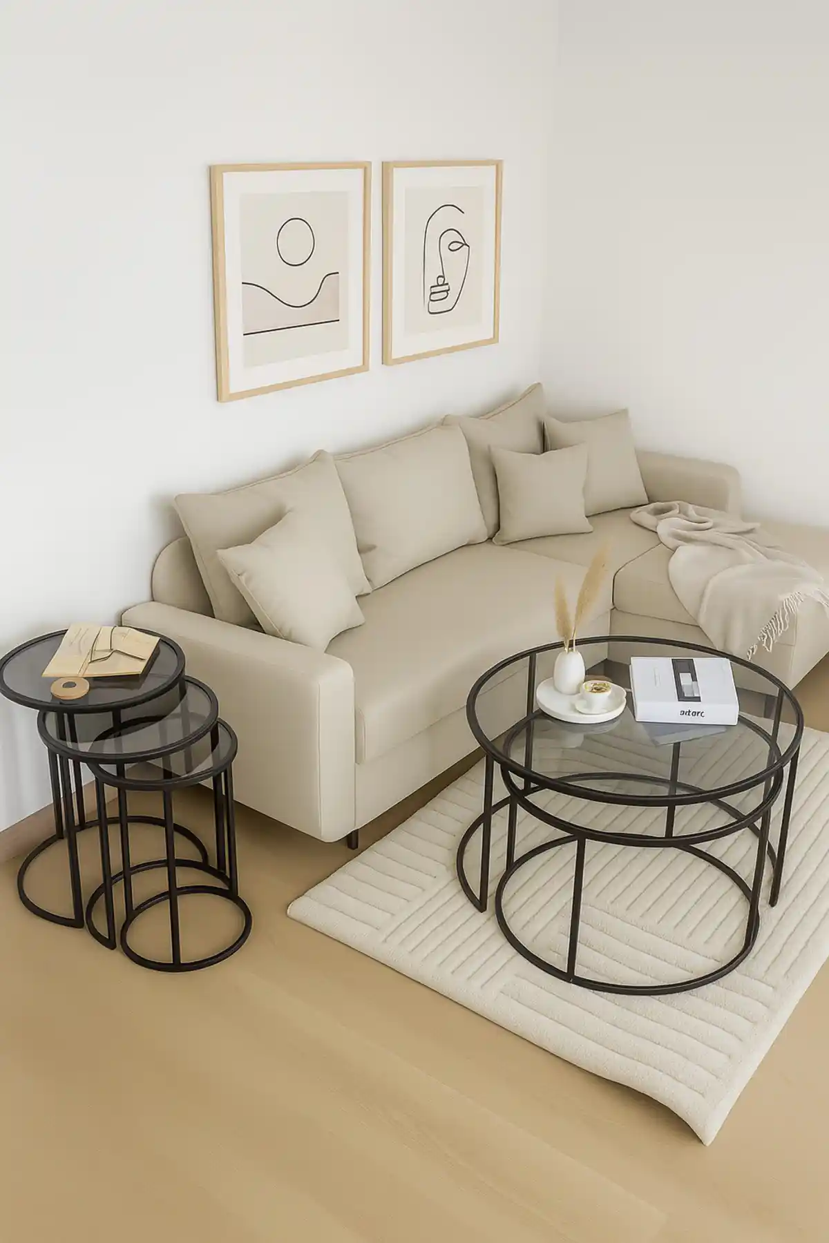 Dekopratik Tokyo Orta ve Alya Zigon Sehpa: Modern Tasarım ve Fonksiyonellik Bir Arada