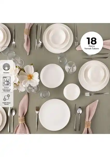 Emsan İstanbul Porselen Sade 18 Parça 6 Kişilik Yemek Takımı Detaylı İnceleme ve Kullanım Özellikleri