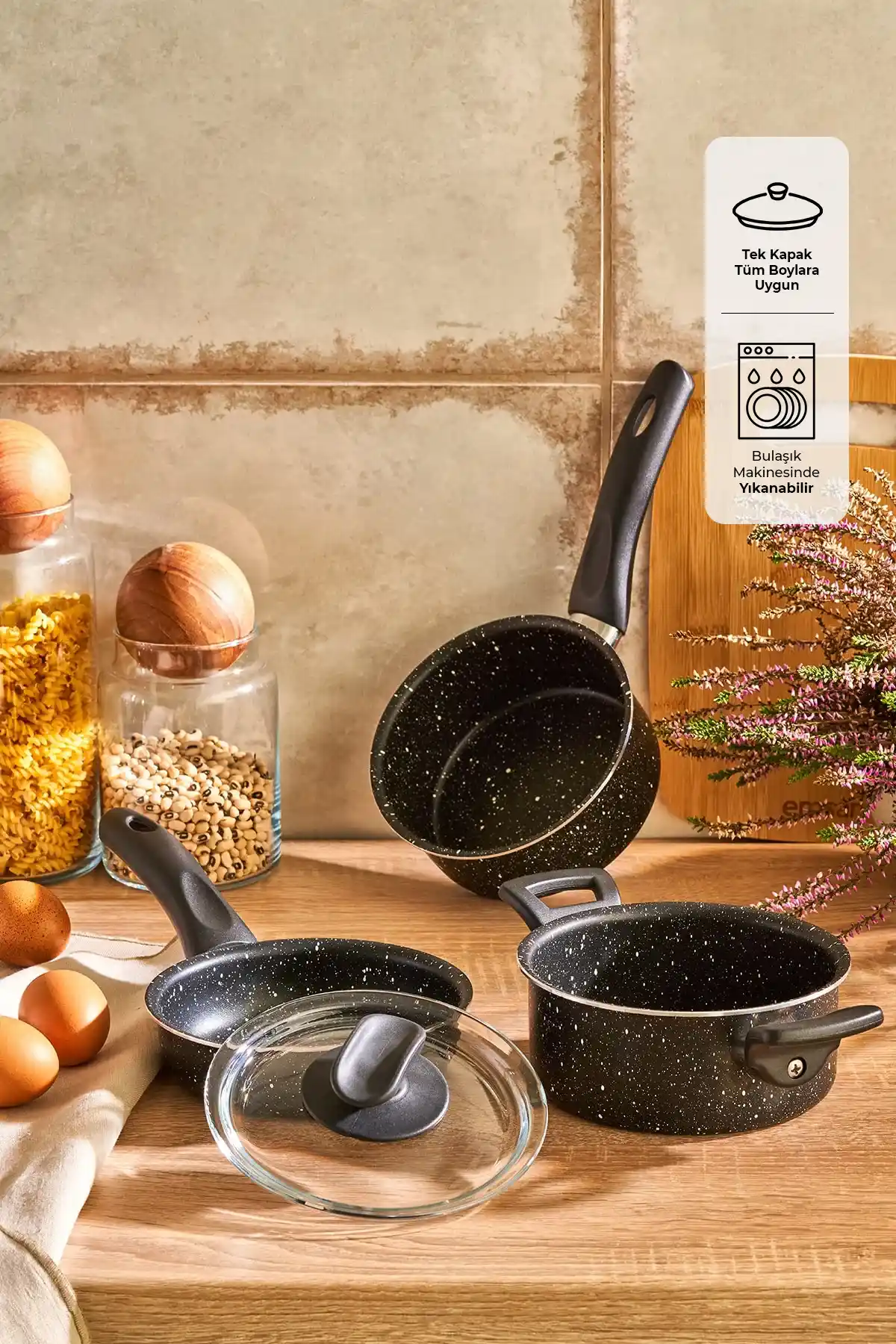 Emsan Nova 4 Parça Midi Tencere Seti: Dayanıklı ve Estetik Mutfak Çözümü