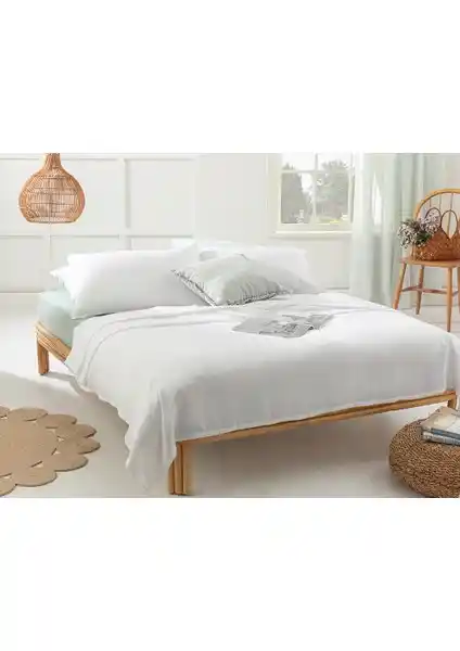 English Home Cool Stripe Soft Touch Tek Kişilik Pike Seti Yaz Ayları İçin Hafif ve Şık Tasarım