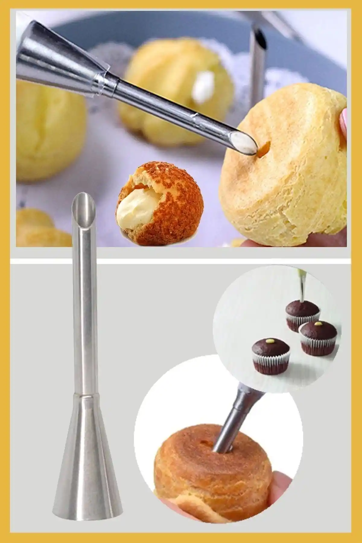 ENJOYPEPERON Paslanmaz Çelik Krema Sıkma Torbası Ucu Detaylı İnceleme ve Kullanım Özellikleri