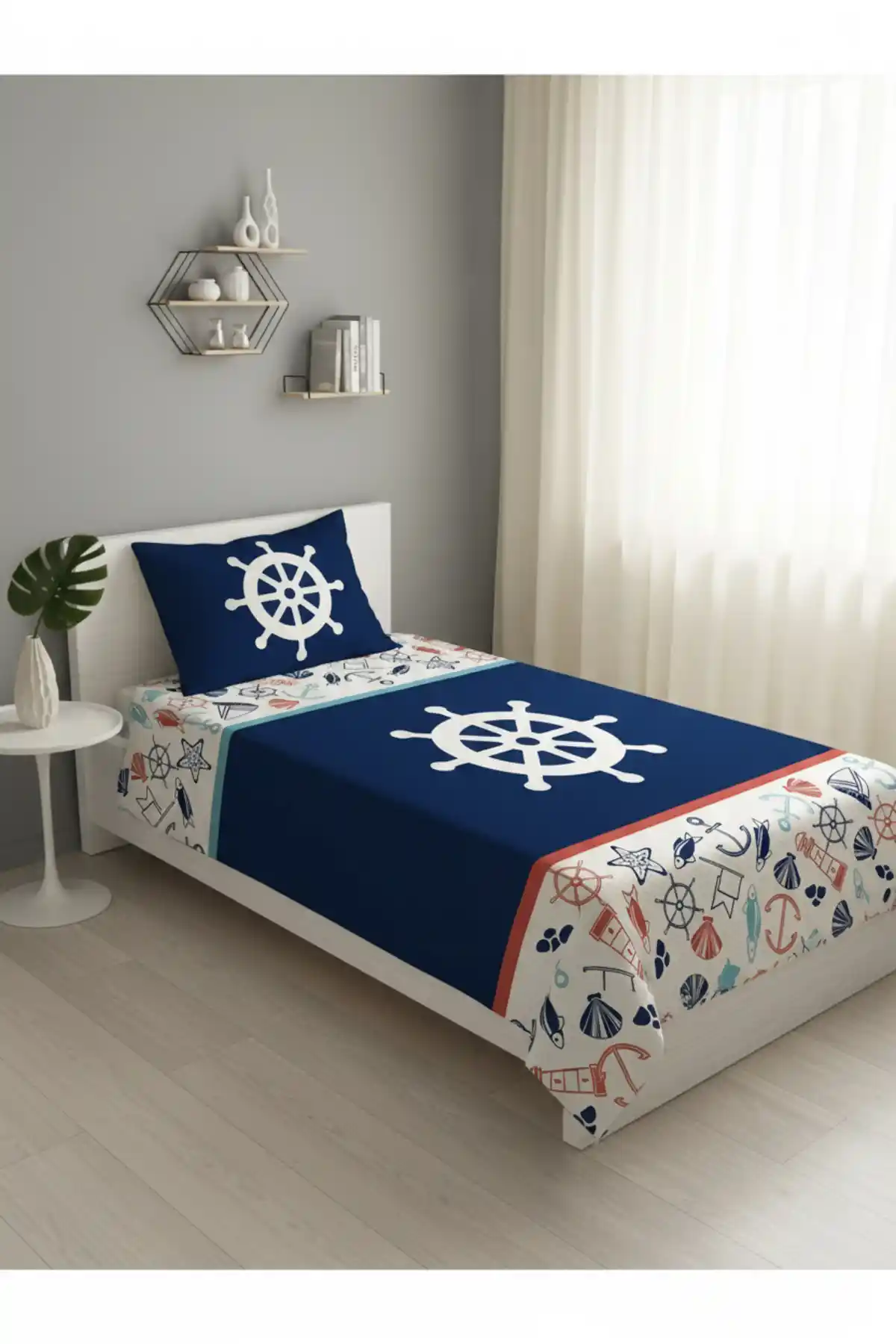 Evmila Dümen Desenli Tek Kişilik Pike Takımı: Modern ve Renkli Tasarım Özellikleri