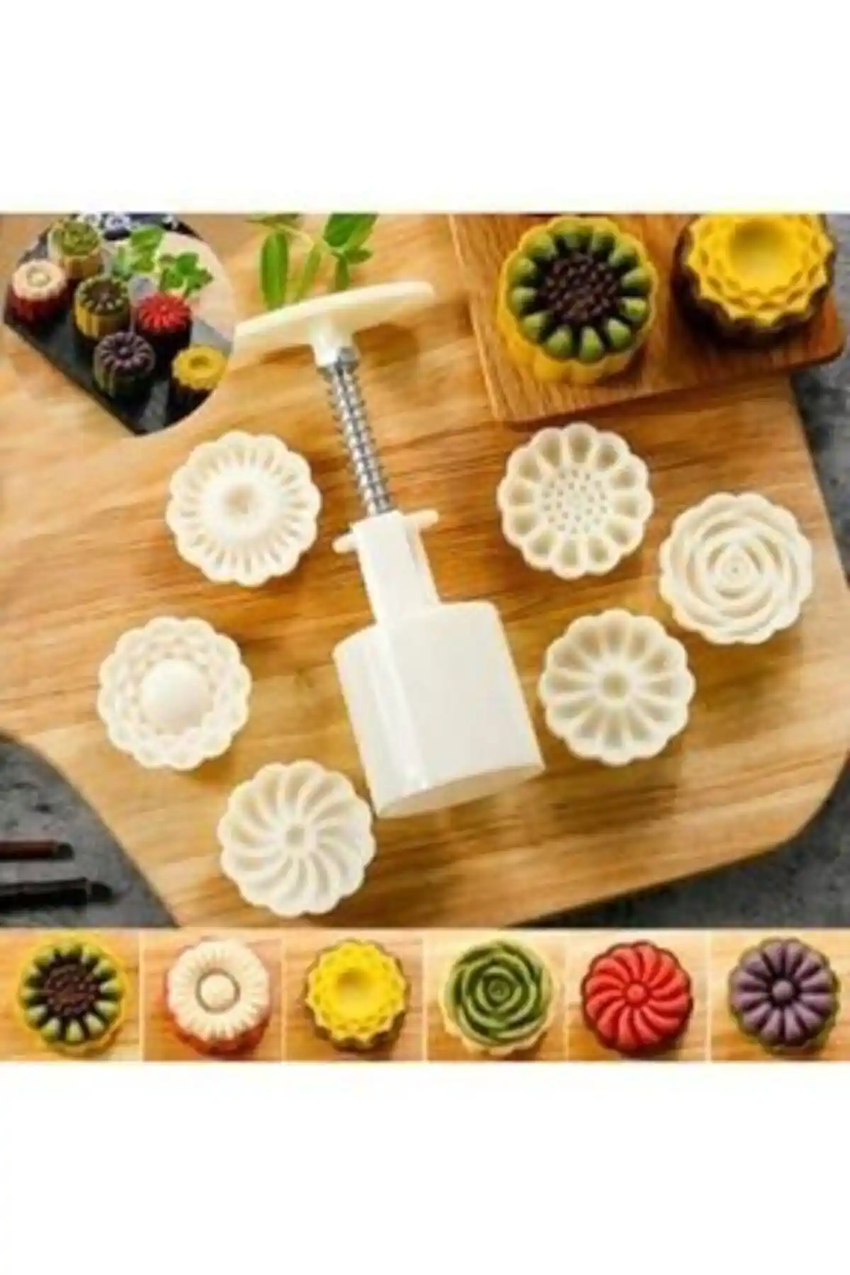 Genel Markalar Mooncake Kopat Kurabiye Kalıbı Seti: Yaratıcı ve Pratik Mutfak Aksesuarı