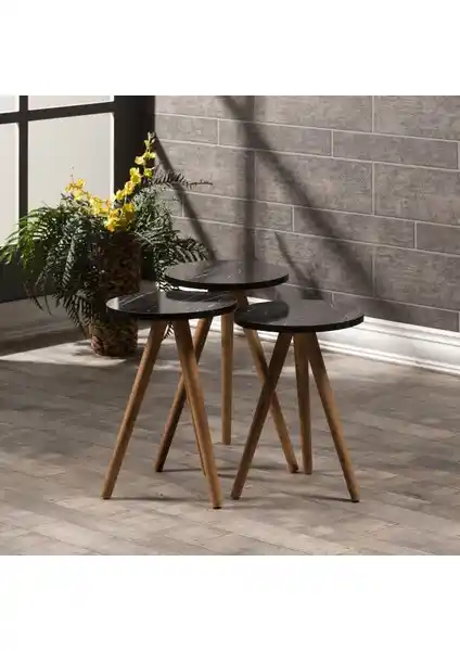 Gold Falez Mobilya Zigon Sehpa Seti Modern Tasarım ve Çoklu Kullanım İmkanıyla