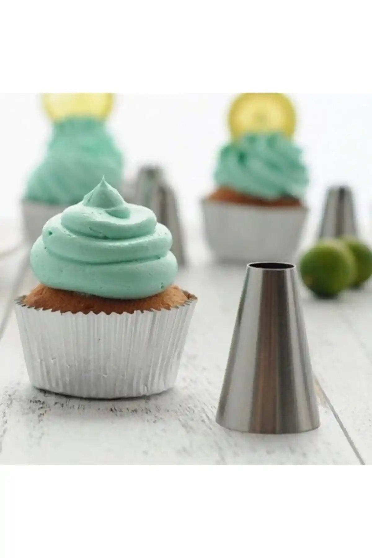 KanyonGrup Yuvarlak Şanti Krema Sıkma Ucu: Dayanıklı ve Pratik Pasta Süsleme Aracı