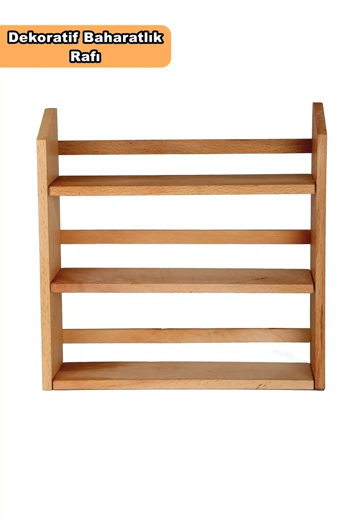 Karçiçeği Home 3 Katlı Bambu Baharatlık Rafı Mutfakta Estetik ve Düzen Sağlayan Çözüm