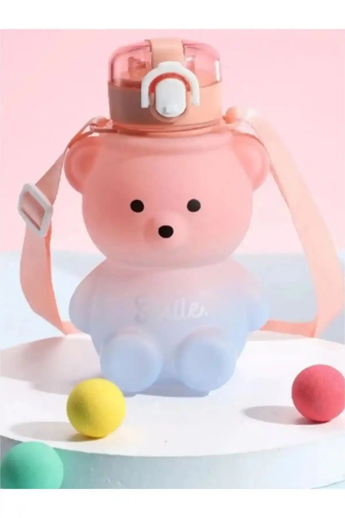 Kaşbaşı Home Smile Ayıcık Model Çocuk Su Matarası Güvenli ve Şık Tasarım