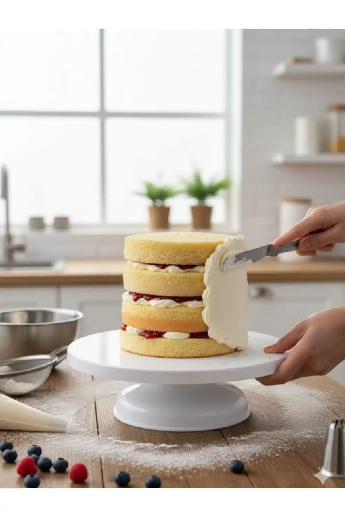 Milea Döner Başlıklı Yılbaşı Sofrası Pasta Sıvama ve Sunum Standı Özellikleri ve Kullanım Rehberi