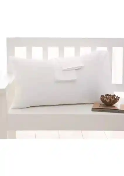 MODELHOME Beyaz Pamuklu Kumaş Yastık Kılıfı: Şık ve Dayanıklı Ev Dekorasyonu İçin Uygun