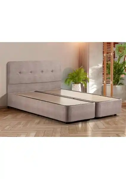 Niron Yatak Luna Baza ve Başlık Seti: Dayanıklı ve Fonksiyonel Çift Kişilik Yatak Takımı